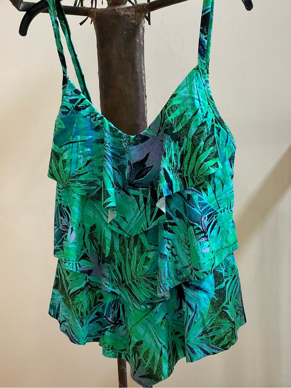 Ceeb Tankini Bathing Suit Tropical Print Bathing Suit Top